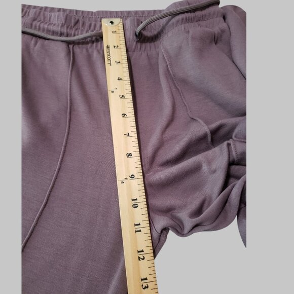 Danskin Womens Waist Stretchy Scuba Pants Plum Size Small - Picture 9 of 16